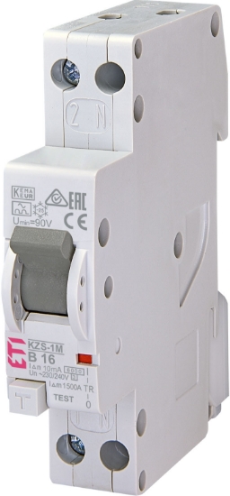 Imagine DIFERENTIAL 1MD,  10MA/TIP A, 1P+N B 16A, 6KA, RCBO, KZS-1M