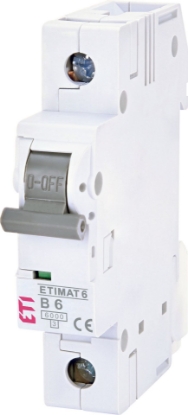 Picture of DISJUNCTOR 1P B  6A, 6KA, 1MD, ETIMAT 6