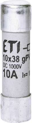 Picture of PATRON FUZIBIL FI10*38MM  10A 1000V  GPV