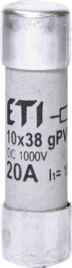 Picture of PATRON FUZIBIL FI10*38MM  20A 1000VDC GPV