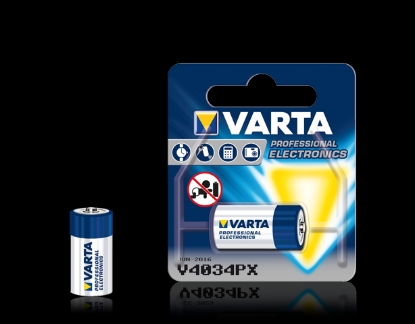 Picture of BATERIE  6V 100MA 4LR44 V4034PX  13X25.2MM ALCALINA VARTA 012-065