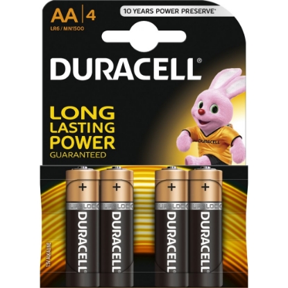 Picture of BATERIE AA ALCALINA LR6 1.5V MN1500 BL4 DURACELL 012-040