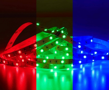 Imagine BANDA LED, 230VAC, LUMINA RGB, 5M 11W 160LM, 5M/ROLA,
