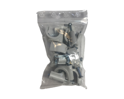 Imagine CLEMA FIXARE CU CUI  FI15-16MM,  10BUC / PUNGA - GRI ,GW 50616/10