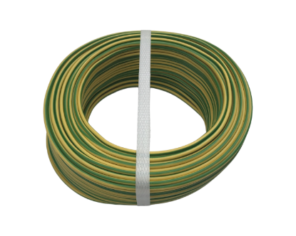 Picture of CONDUCTOR FY ( H07V-U ),  1.5 MMP,  50M/ROLA, VERDE-GALBEN