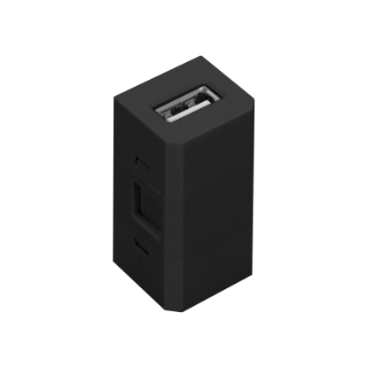 Picture of ADAPTOR USB3.0 MAMA LA US3.0 MAMA, NEGRU   PT PRIZA DE MOBILA OR-GM-9011 / W SAU OR-GM-9015 / B