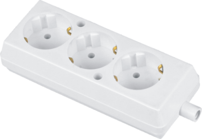 Picture of BLOC 3 PRIZE 2P+E 16A 250V ALB GN-370S