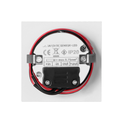 Imagine LAMPA LED PT SCARA 1.5W 4000K/30LM 12VDC ALB, OTEL/STICLA, FI60MM, CU SENZOR CREPUSCULAR+MISCARE