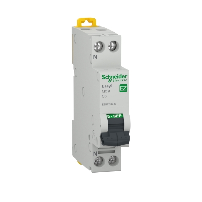 Picture of DISJUNCTOR 1MD, 1P+N C  6A, 4.5KA  EZ9P