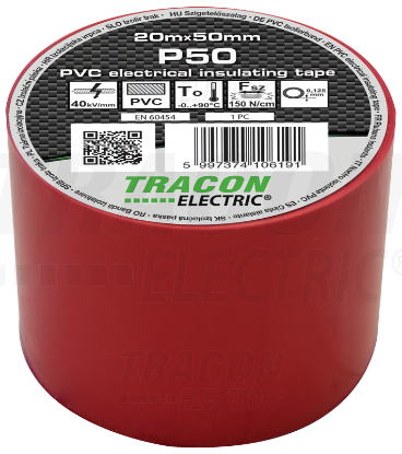 Picture of BANDA IZOLATOARE ROSIE 20M*50MM PVC IGNIFUGA P50
