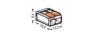 Imagine BLOC TERMINAL  1P, 2G, =<4MMP, 100BUC/CUTIE, 32A, COMPRESIE, WAGO