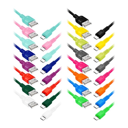 Picture of CABLU USB-A/ MICRO USB 0,9M 3A INCARCARE RAPIDA SI TRANSFER DATE, MUFA 7MM, WHIPPY