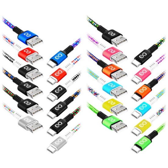 Picture of CABLU USB-A/ USB-C 1,5M 3A INCARCARE RAPIDA SI TRANSFER DE DATE, MUFA 7MM DIAMOND