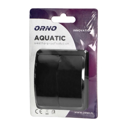 Imagine INTRERUPATOR PT DUBLU NEGRU, AQUATIC, IP44, 10A 230V