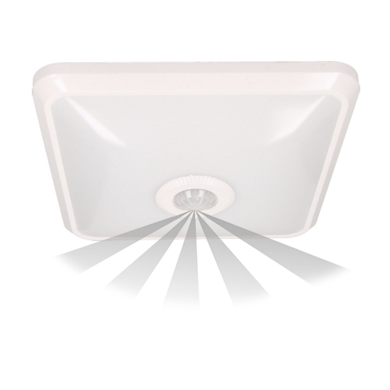 Imagine PLAFONIERA LED, SENZOR MISCARE SI CREPUSCULAR, 12W, 4000K/ 850LM, IP20, 360GR,