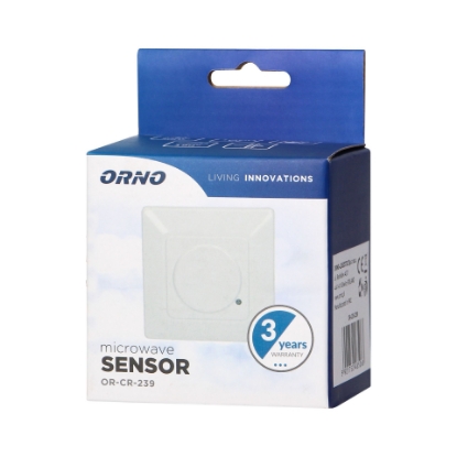 Imagine SENZOR MISCARE Microunde, 360GR, 230V, 300-1200W, 3—2000LUX, 10SEC-12MIN, IP20, ALB, INCASTRAT, 