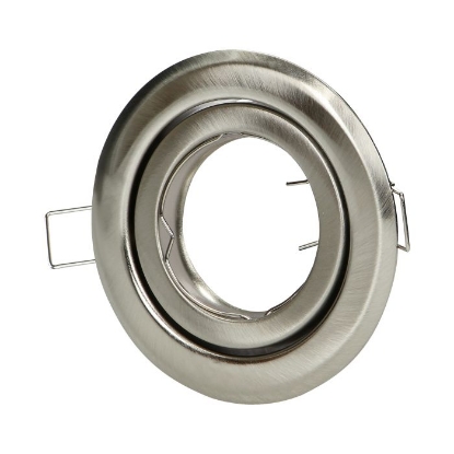 Picture of SPOT INCASTRAT 1*GU10, MR16, REGLABIL, MAX 50W, 230V, SATINAT, IP20, FI55MM