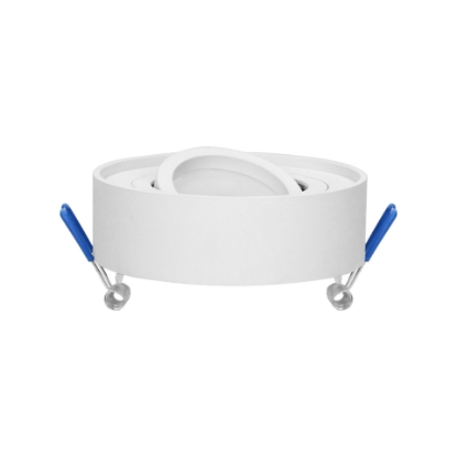 Picture of SPOT LED GU10, MR16, MAX 50W, 230V, ROTUND, REGLABIL, INCASTRAT, ALB, IP20, FI96/50MM,  OR-OD-6169/W