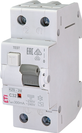 Imagine DIFERENTIAL 300MA/TIP AC, 1P+N C 32A, RCBO, 10KA 2MD, KZS-2M AC C32/0.3