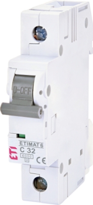 Picture of DISJUNCTOR 1P C 32A, 6KA 1MD, ETIMAT 6