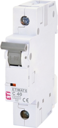 Picture of DISJUNCTOR 1P C 40A, 6KA 1MD, ETIMAT 6 1P C40