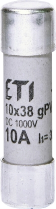 Picture of PATRON FUZIBIL FI10*38MM  10A 1000VDC 30KA  GPV