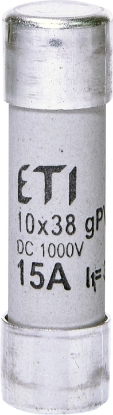 Picture of PATRON FUZIBIL FI10*38MM  15A 1000VDC  GPV