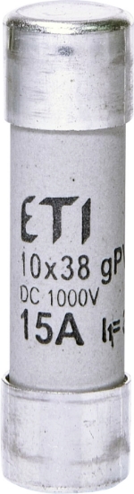 Picture of PATRON FUZIBIL FI10*38MM  15A 1000VDC  GPV