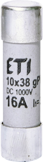 Picture of PATRON FUZIBIL FI10*38MM  16A 1000VDC 30KA GPV