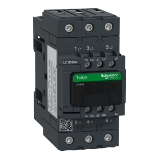 Picture of CONTACTOR  50A 3P 230VAC 1ND+1NI LC1D50AP5
