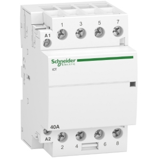 Picture of CONTACTOR MODULAR  40A, 4P, 3MD, 230-240VAC, 4ND+0NI, ICT  A9C20844