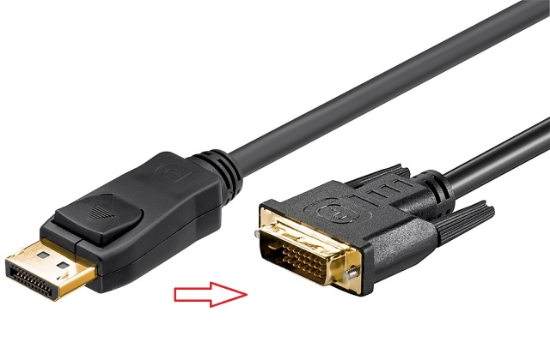 Imagine Cablu DisplayPort tata la DVI-D tata, 1,8m, DP DVI MMG/1,8-BU