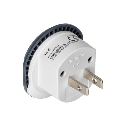 Imagine ADAPTOR STD AMERICAN / MULTISTECHER 2P+E 10A 110-230V,  BL/1