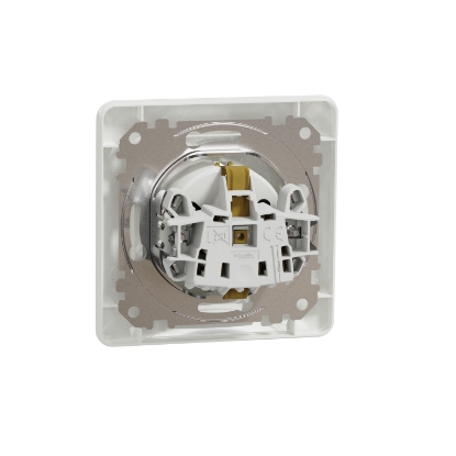 Imagine PRIZA ST SIMPLA 2P+E 16A 250V ALB SEDNA SDD, CU RAMA