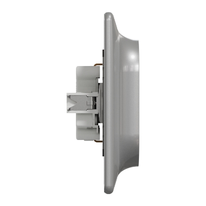 Imagine PRIZA ST DUBLA 2P+E 16A 250V ALUMINIU SEDNA SDD, F.RAMA