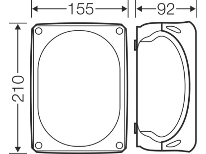 Imagine DOZA DERIV PT 210*155* 92 MM, IP65/66, CLEME CERAMICE 1,5-10MM, REZIST LA FOC