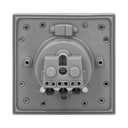Imagine PRIZA MOBILIER, 2P+E, INOX, IP55, OR-AE-1397