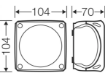 Imagine DOZA DERIVATIE PT 104*104* 70 MM, IP66, CU CLEME, POLICARBONAT NEGRU