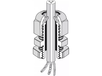 Imagine PRESETUPA M12*1,5MM REZIST. UV, GHEATA, COROZIUNE, LA TEMP. 960 °C, IP66/IP67/IP69, NEGRU
