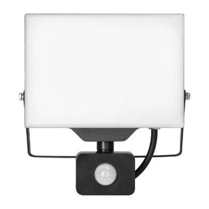 Imagine PROIECTOR LED CU SENZOR, 50W 4000K/4000LM, 230V, IP44, PIR 240 ° NEGRU, PC ALB MAT,