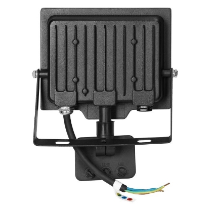 Imagine PROIECTOR LED CU SENZOR, 30W 4000K/2400LM, 230V, IP44, PIR 240 ° NEGRU, PC ALB MAT,