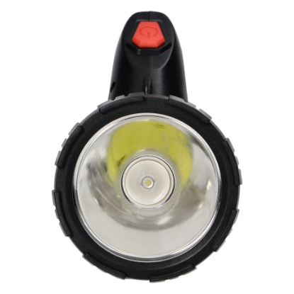 Imagine LANTERNA CU LED 3.0W/165LM, LED COB / LED CREE, REINCARCABILA PRIN MICRO-USB, NEGRU/ROSU