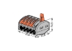 Imagine BLOC TERMINAL  1P, 5G, =<4MMP,  40BUC/CUTIE,  24A, COMPRESIE, WAGO