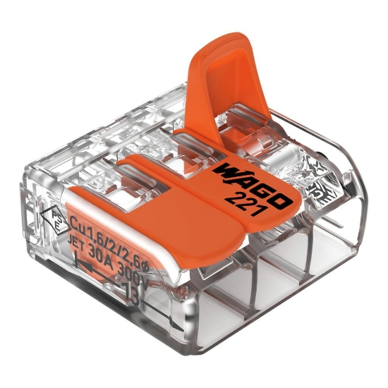 Imagine BLOC TERMINAL  1P, 3G, =<6MMP,  30BUC/CUTIE,    32A, COMPRESIE, WAGO