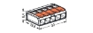 Imagine BLOC TERMINAL  1P, 5G, =<4MMP,  25BUC/CUTIE,  32A, COMPRESIE, WAGO