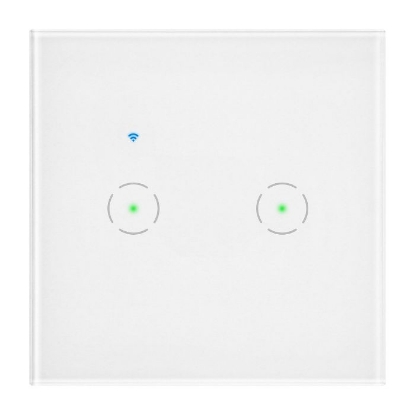 Imagine INTRERUPATOR DUBLU ST, WI-FI, TUYA SMART, ALB