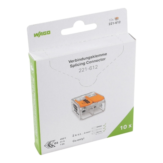 Imagine CONECTOR DE IMBINARE 1P, 2G(1*2G) - 10BUC/CT - 32A, =<6 MMP, COMPRESIE, WAGO