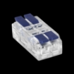 Imagine BLOC TERMINAL 1P, 4G - 50BUC/PG - 32A, 0.75 - 4 MMP, COMPRESIE, ALBASTRU