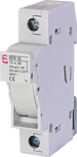Imagine SEPARATOR CU FUZIBIL 1P 10*38MM,  690VAC, MAX 32A, AC 22B, EFD 10 1P