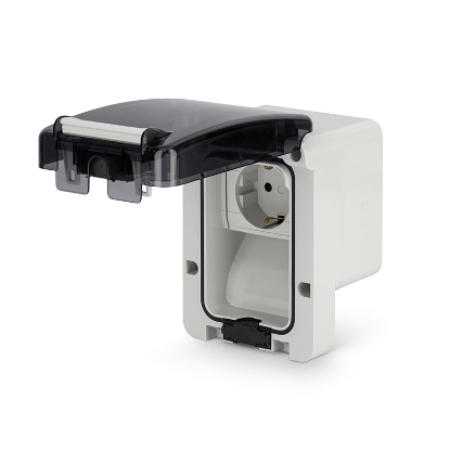 Imagine PRIZA PT SIMPLA 2P+E 16A IP66 GRI 250V SCAME